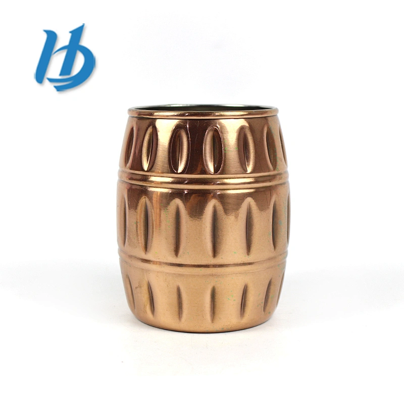 Factory direct sale custom stainless steel pretty copper coffee mugs with hammer