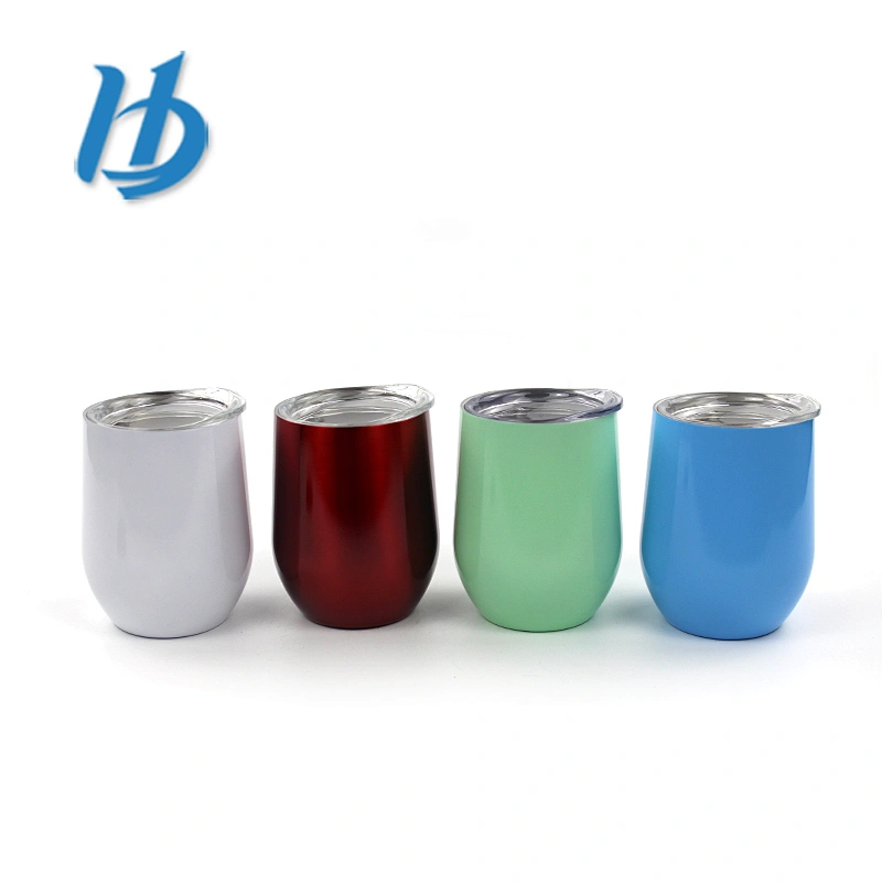 Excellent quality 12 oz 304 stainless steel customized personalized metal wine glass