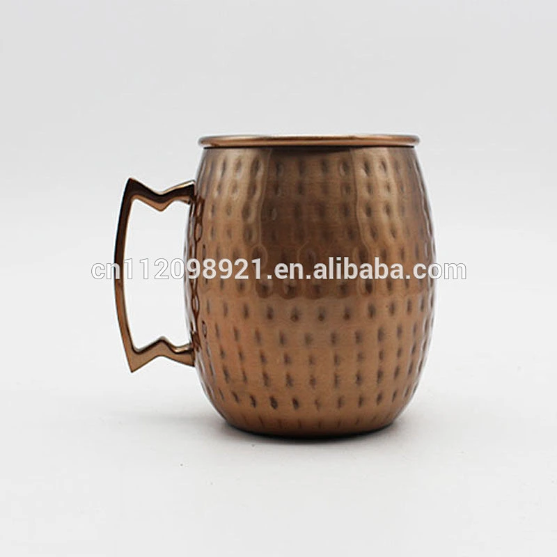 Amazon hot sell many styles brilliant moscow mule copper mugs, hammered copper mugs wholesale