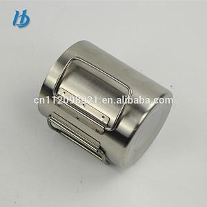Professional factory low price new design 18/8 stainless steel coffee portable cup with the butterfly handle