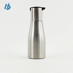 Food grade material drinking water bottle,steel sport water bottle silver color