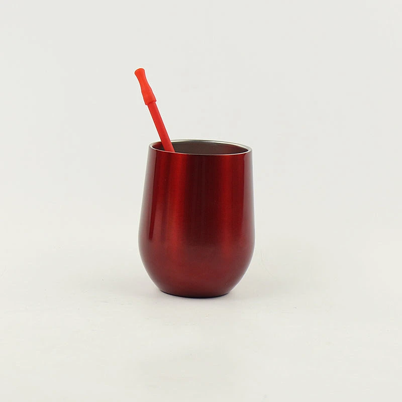 High quality wine glass tumbler 12oz stemless wine glass reusable mug