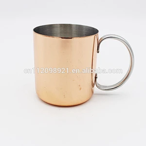 Popular wholesale stainless steel double wall insulated coffee mug copper plated mugs