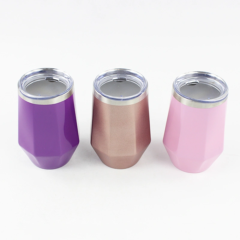 Double Wall Wine Glass  cups stainless steel stemless wine glass Vacuum Stemless wine glass