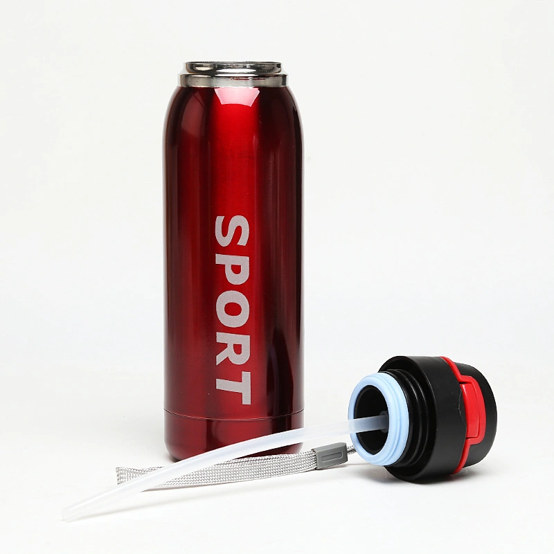 Hibour vacuum insulated  sports 18/8 stainless steel water bottle with suction cap