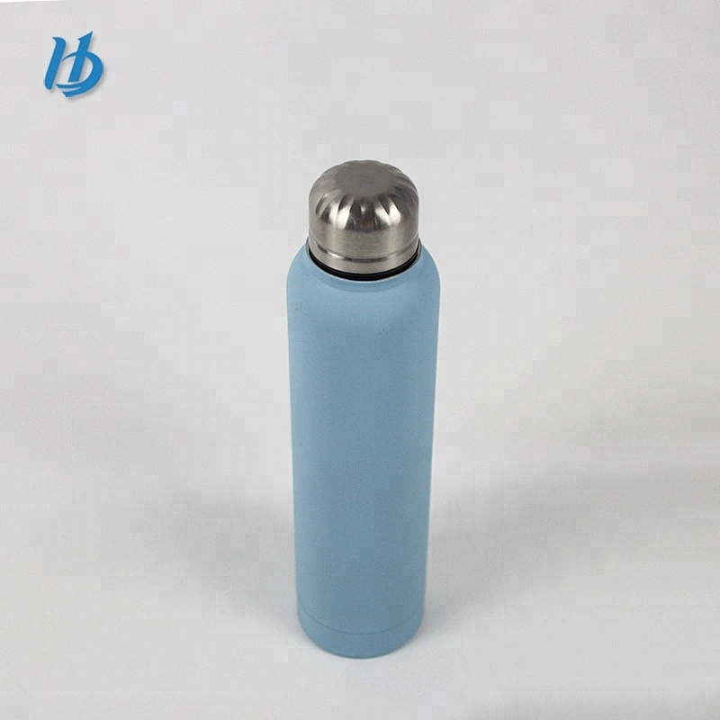 600ml High quality double wall stainless steel thermos bottle tall thin bottle
