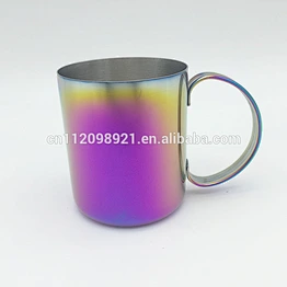 Wholesale high quality stainless steel copper mug /copper-plated travel coffee mugs with handle