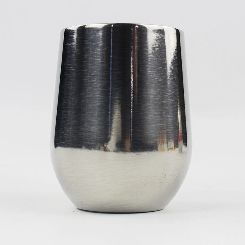 Hot selling stainless steel stemless wine glasses cardboard gift boxes for wine glass