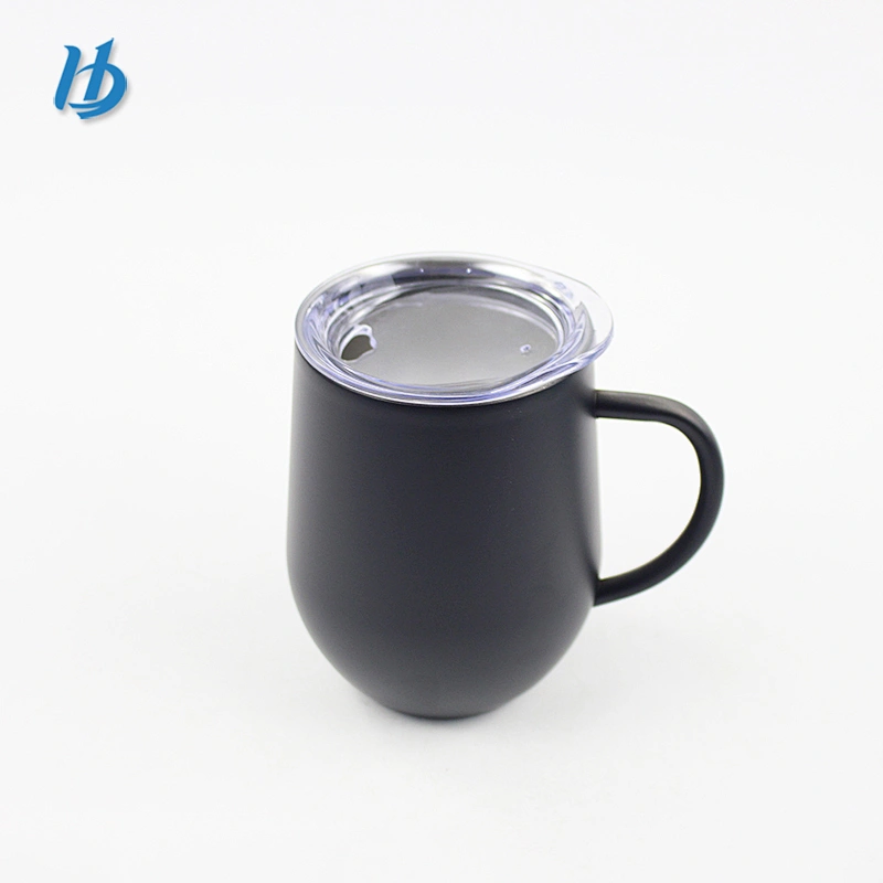 Personalized wine tumbler 12oz stemless wine glass with lid and handle stainless steel wine bottle