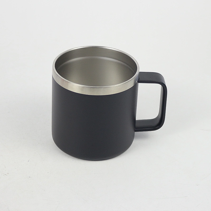 Hibour 14oz Stainless Steel Double Wall Vacuum Sealed Insulated Coffee Mug With Handle