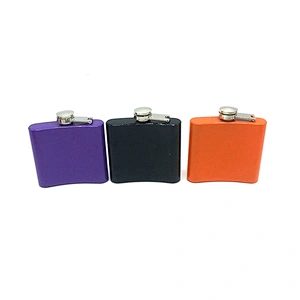 Promotional 2019 hot sale stainless steel spray paint new hip flask made in China for man