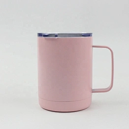 Fashionable hot 12oz stainless steel double wall vacuum insulated coffee cup with handle office drinking cup