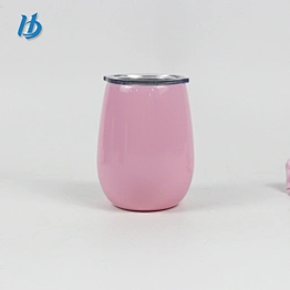 Elegant stemless wine glass,unbreakable wine glass with lid wholesale