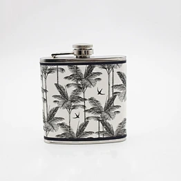 Custom Stainless Steel Leather Hip Flask