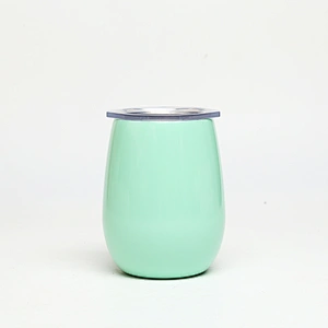 High Quality stainless steel glass spraying plastics wine glass 9oz beer mug drinking cups/mugs