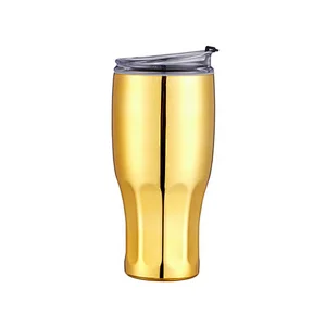 wholesale 800 ml double wall tumbler insulated wine tumbler  eco friendly coffee cooling cup