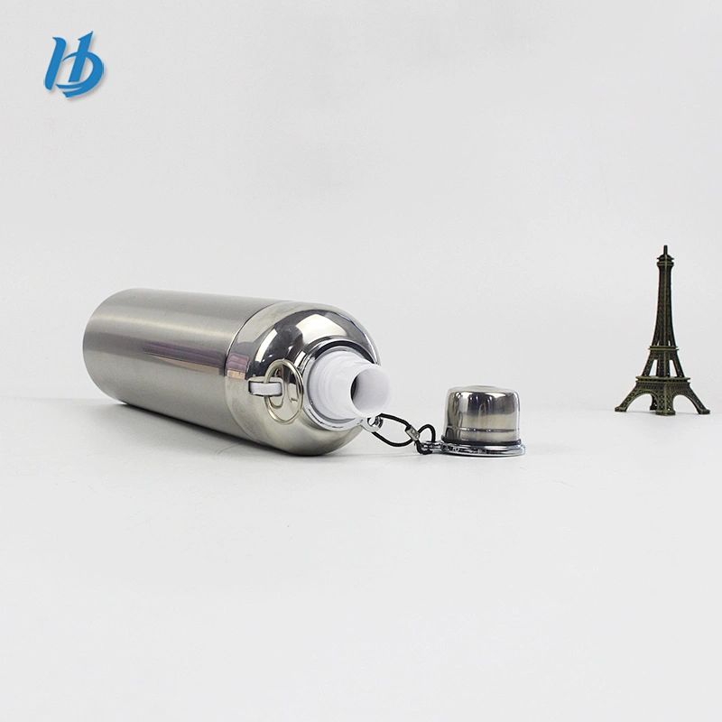 Manufacture double wall stainless steel insulated flask water thermos bottle vacuum flask with handle