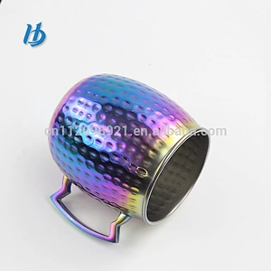 Personalized coffee mug ,stainless steel plated copper glass with handle wholesale