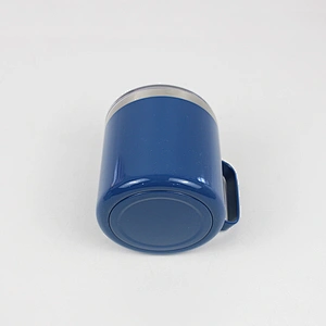 Hibour Double Wall 14oz  Stainless Steel Vacuum Insulated Outdoor Travel Camping Mug with Closed Lid
