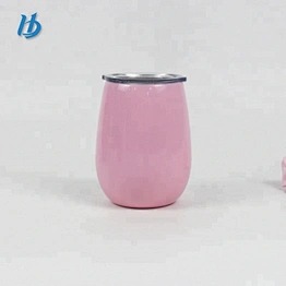 Wholesale stainless steel wine tumbler 9oz vacuum insulated tumbler with lid