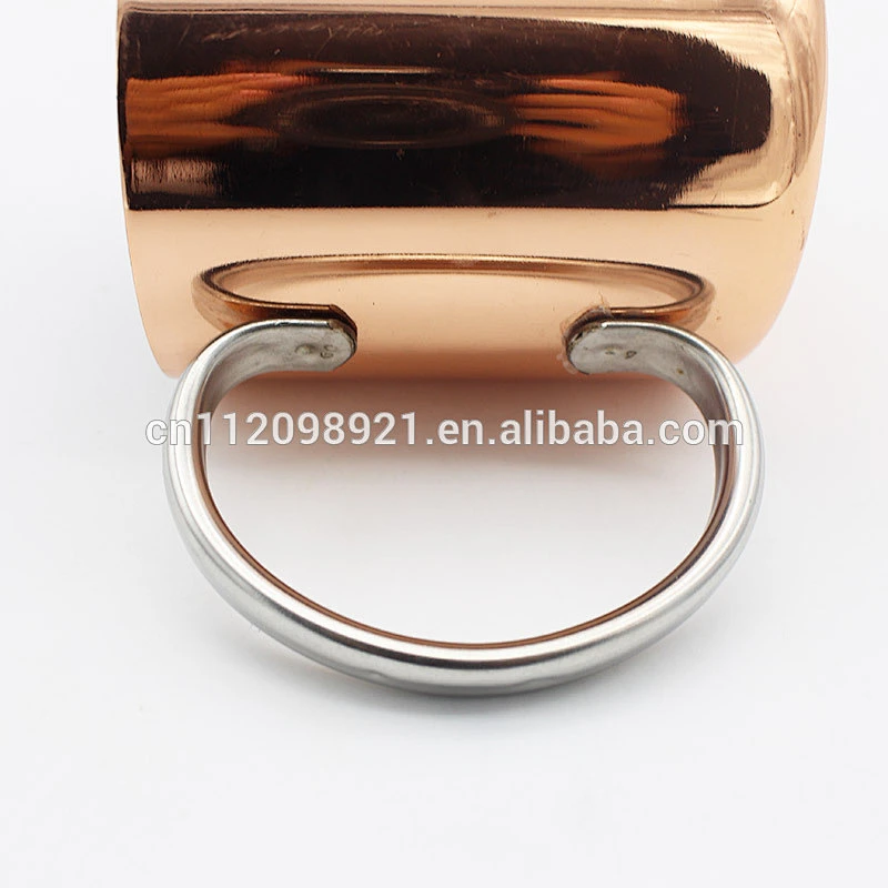 Popular wholesale stainless steel double wall insulated coffee mug copper plated mugs