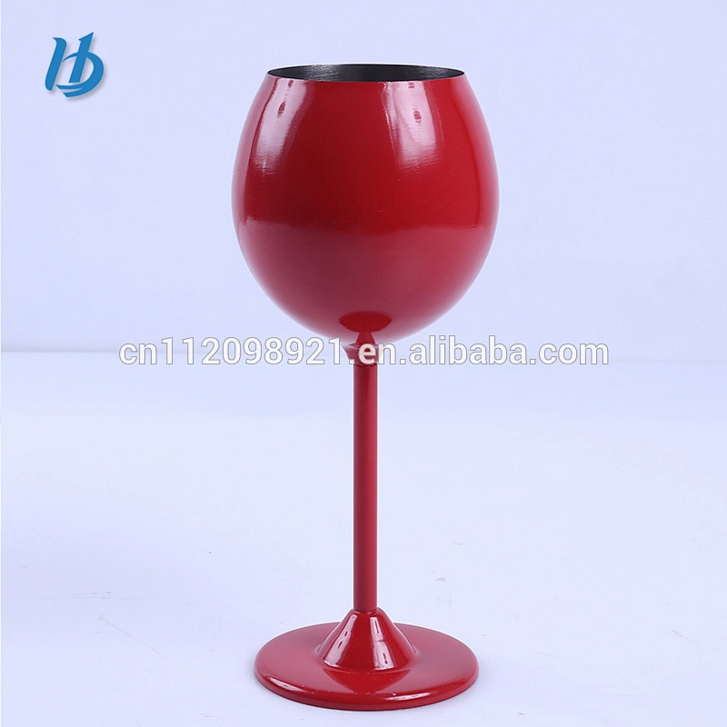 Factory OEM BPA Free Trade Assurance 304 Stainless Steel Antique Goblet With Different Colors