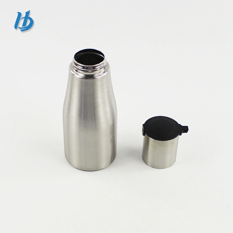 Food grade material drinking water bottle,steel sport water bottle silver color