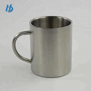 Fashion double wall stainless steel coffee mug with handle custom logo coffee mug