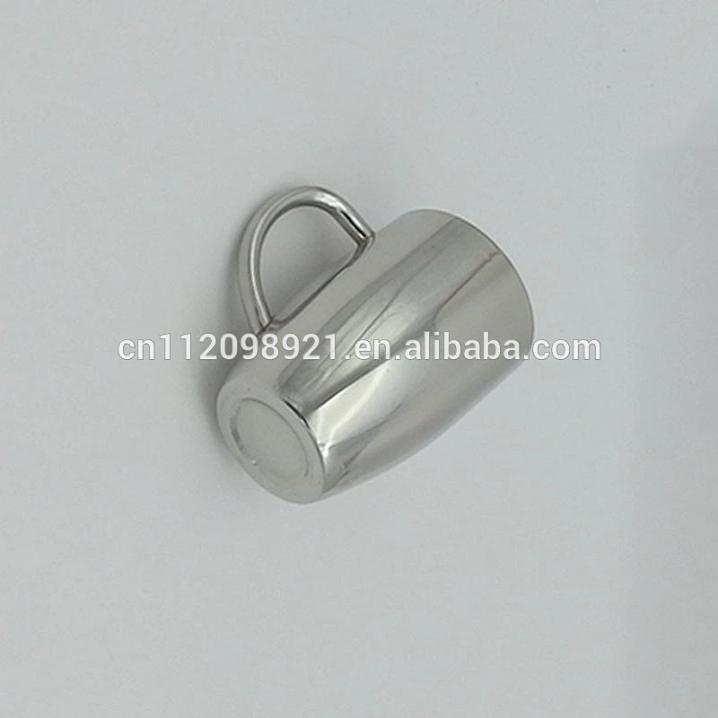 factory wholesale and retailing 304 stainless steel double wall wine cups with lid children's drinking mug with handle