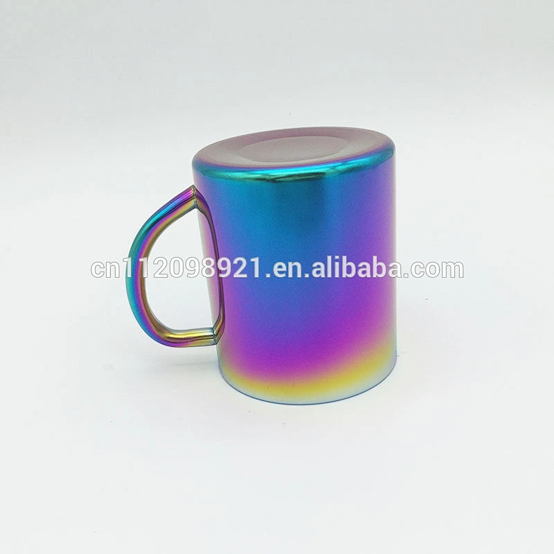 Wholesale High Quality Stainless Steel Copper Plated Coffee Mugs Rainbow Coffee Cups