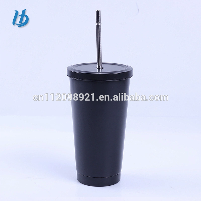 Trade assurance 18/8 stainless steel coffee mug coffee mug wholesale tumbler with straw