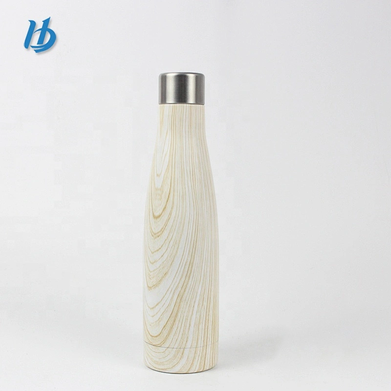 Simple style stainless steel cola shaped bottle ,vacuum insulated cola water bottle