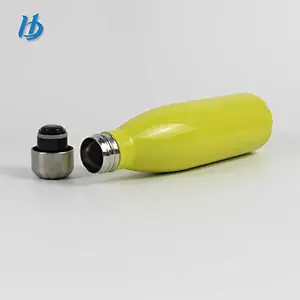 500ml  Vacuum Sealed Double Insulated Stainless Steel Water Bottle, Cola Shape, Venetian Dark Rose Gold
