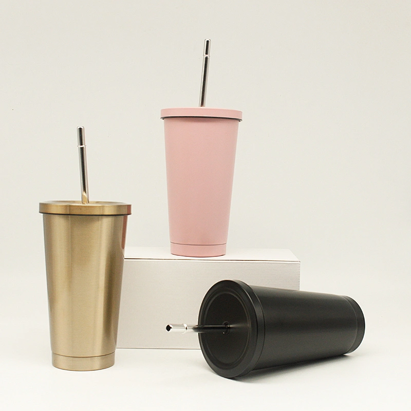 Yongkang factory OEM 18/8 stainless steel coffee mug coffee mug wholesale straw tumbler with cheap price