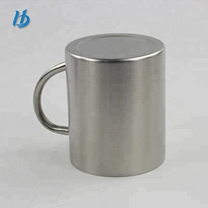 Fashion double wall stainless steel coffee mug with handle custom logo coffee mug