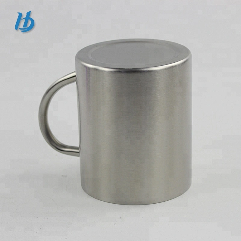 Fashion double wall stainless steel coffee mug with handle custom logo coffee mug
