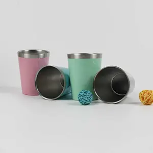 8oz Vacuum Double Walled Stainless Steel Spray Painted Beer Mug
