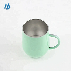 Promotional travel mug 12 oz stainless steel wine tumbler with lid insulated glass stainless steel tumbler