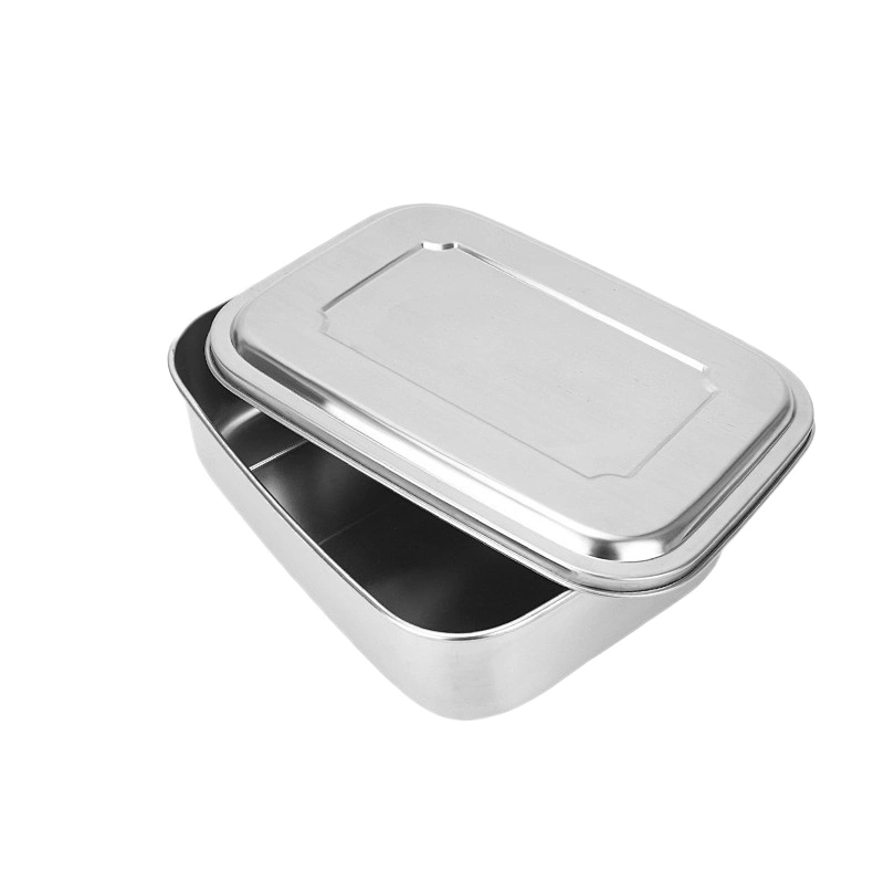 New design nicety stainless steel lunch box,single wall silver color lunch box for school children