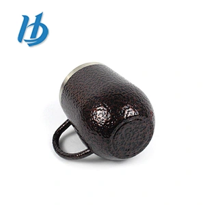 High quality 12 oz 304 stainless steel hammer black wine glass