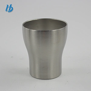 Simple style metal double wall beer mug 250ml coffee mug without lid wholesale
