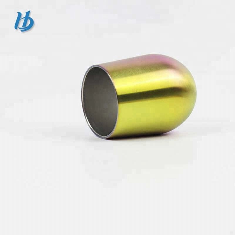 Double wall vacuum stainless steel stemless wine glass electroplating insulated coffee cup