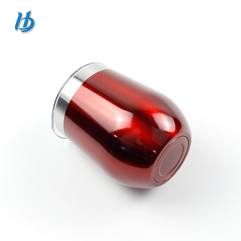 Factory price 12oz stainless steel wine tumbler powder coating with lid