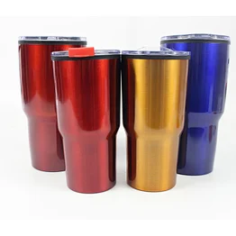 20oz/30oz Double Walled Plastic inside SS outside Spray Painting Auto Mug