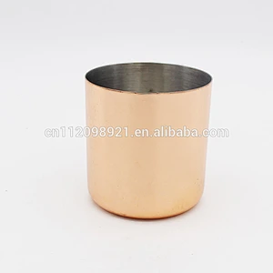 Popular wholesale stainless steel double wall insulated coffee mug copper plated mugs