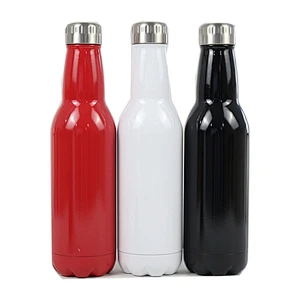 Custom Insulated Double Walled Stainless Steel Cola Shaped Bottle