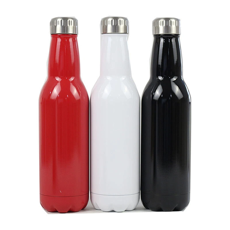 Custom Insulated Double Walled Stainless Steel Cola Shaped Bottle