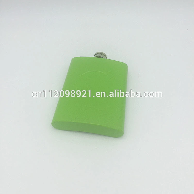 Hot Sale Green Flask Girls Hip Screw Cap whisky hip flask stainless steel hip flasks