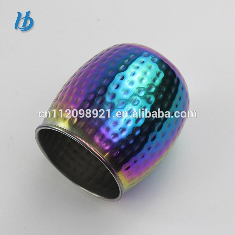 Factory price OEM 304 stainless steel electroplated mug hammer mug for gift