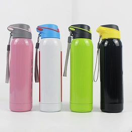 Personalized Vacuum Double WallStainless Steel  Water Bottle With Lid